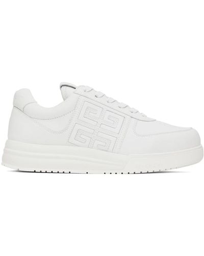 Givenchy White G4 Low Trainers - Black