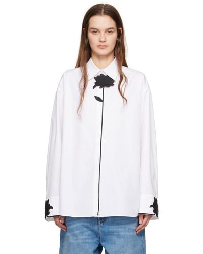 Valentino Flower Shirt - White