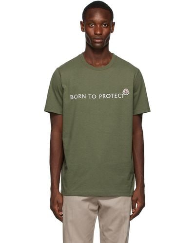 Moncler ーン Born To Protect Tシャツ - グリーン