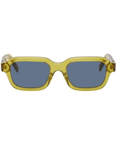 KENZO Yellow Rectangular Sunglasses - Blue