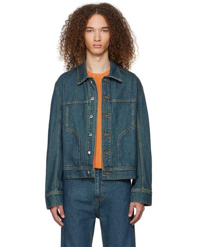Eckhaus latta cropped denim cheap jacket