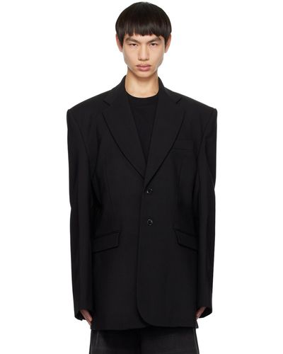 Vetements Veston noir à revers tailleur