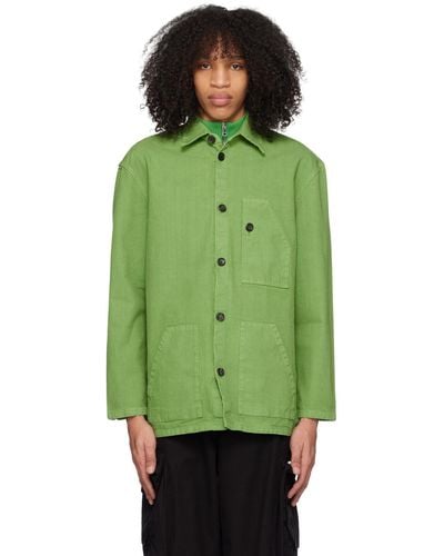 Winnie New York Spread Collar Jacket - Green
