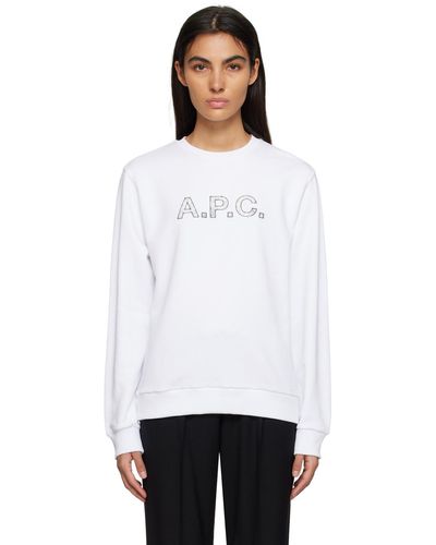 A.P.C. . White Liberty Edition Sweatshirt