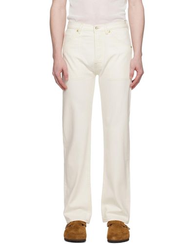 Haulier Off- Utility Jeans - White