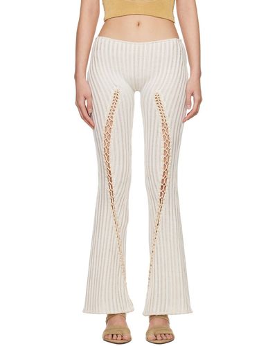 Isa Boulder Ssense Exclusive Centipede Trousers - White