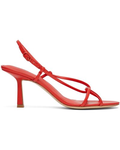 STUDIO AMELIA Entwined 70 Heeled Sandals - Red