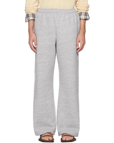 Acne Studios Grey Patch Joggers - White
