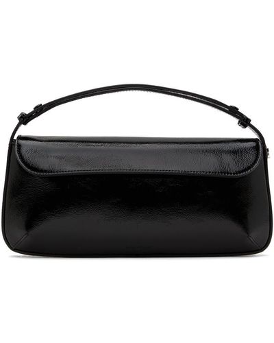 Courreges Sleek Leather Bag - Black