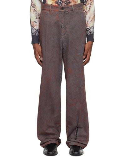 Y. Project Pinched Trousers - Brown