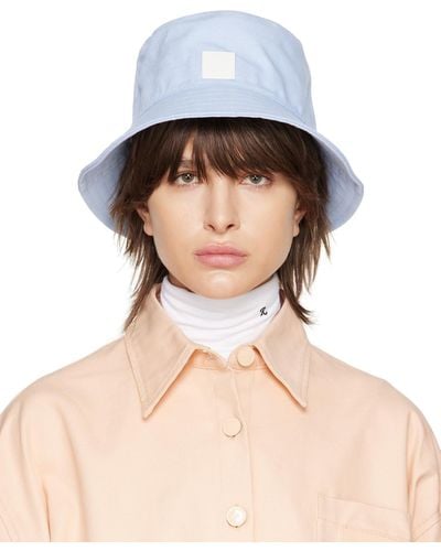 Raf Simons Blue Patch Bucket Hat - Natural