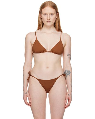 Eres Brown Mouna Bikini Top - Natural