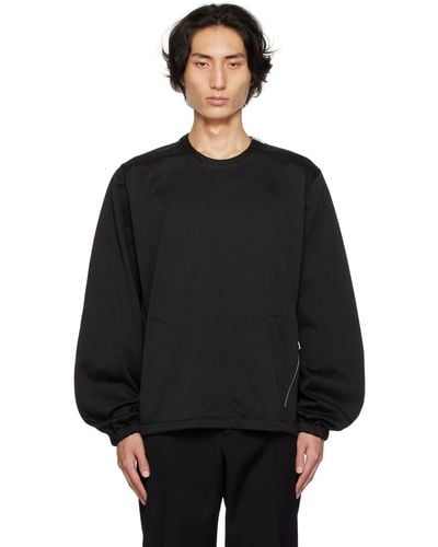 Jil Sander Black Zip Sweatshirt