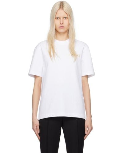 Jacquemus T-shirt 'le t-shirt gros grain' blanc - les classiques