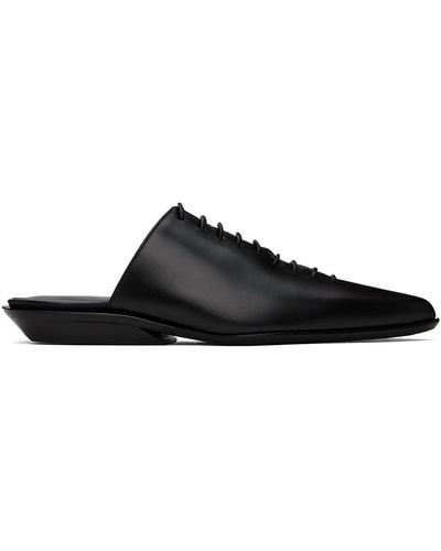 Ann Demeulemeester River Lace-Up Mules - Black