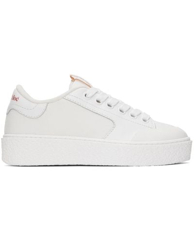 See By Chloé White Hella Trainers - Black