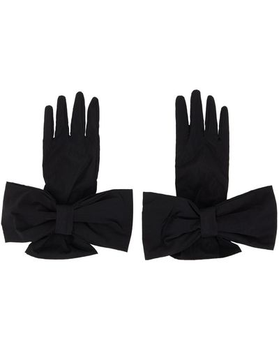 ShuShu/Tong Ssense Exclusive Bow Gloves - Black