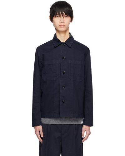 Norse Projects Blouson tyge bleu marine