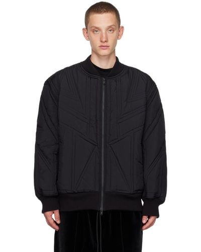 Y-3 Quilted Bomber Jacket - Blue