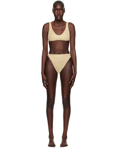 Gold high store waisted bikini