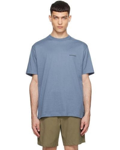 Norse Projects ブルー Johannes Tシャツ