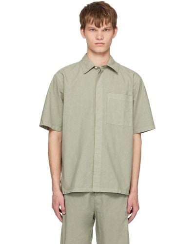 Norse Projects Green Ivan Typewriter Shirt - Multicolour