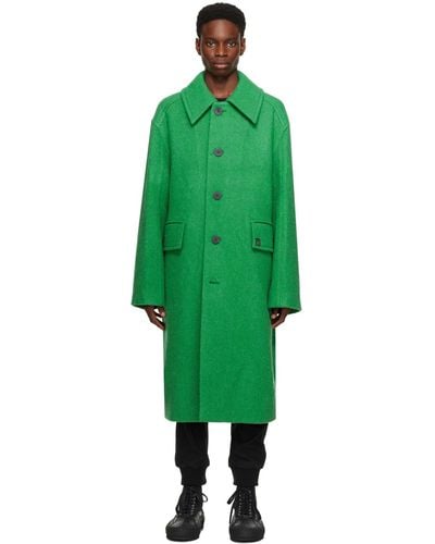 WOOYOUNGMI Spread Collar Coat - Green