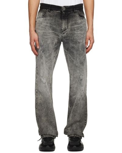 Balmain Stonewashed Jeans - Grey