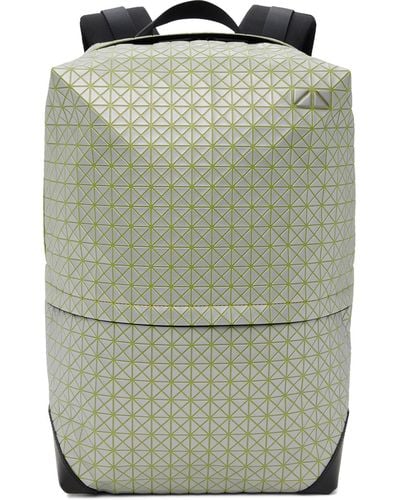 Bao Bao Issey Miyake Green & Grey Liner Reflector Backpack