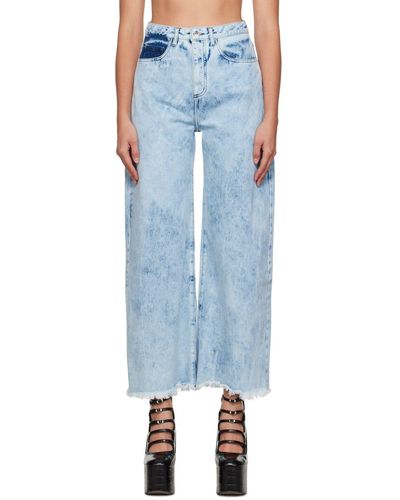 Marques'Almeida tie-dye wide-leg Cargo Jeans - Farfetch