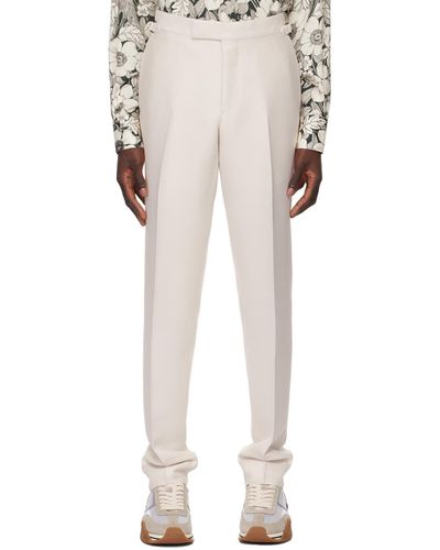 Tom Ford Off-white Techno Pants - Multicolor