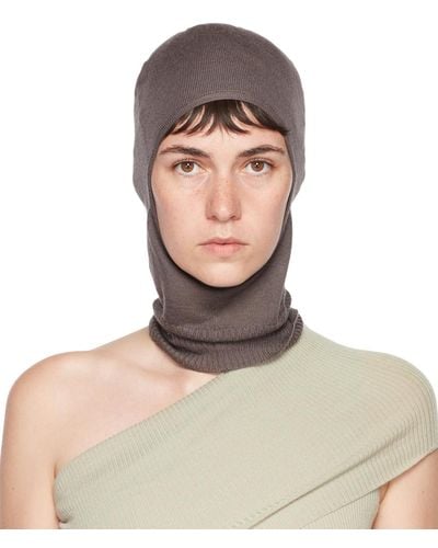 Rick Owens グレー カシミヤ バラクラバ - マルチカラー