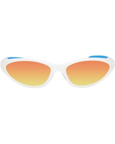 Marine Serre White Vuarnet Edition Injected Visionizer Sunglasses - Black