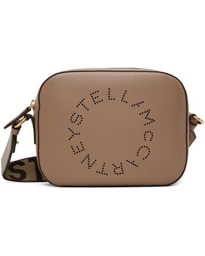 Stella McCartney Taupe Logo Camera Bag - Brown