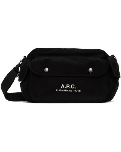 A.P.C. . Black Récupération 2.0 Bag
