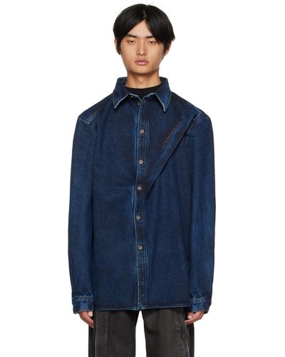 Y. Project Pinched Shirt - Blue