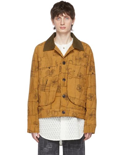ANDERSSON BELL Brown Polyester Jacket - Natural