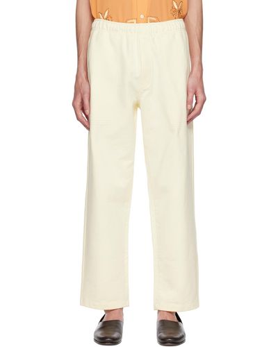 Bode Off- Three-pocket Sweatpants - White