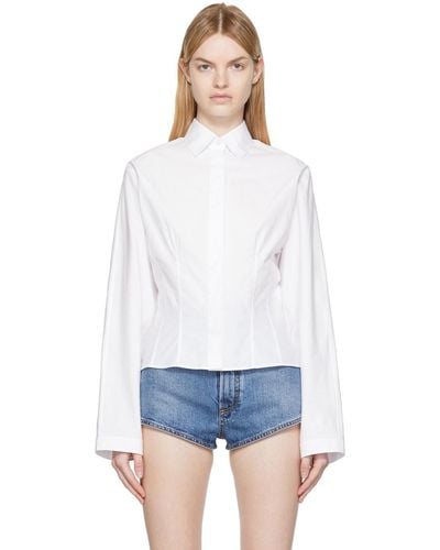 Alaïa White Corset Shirt