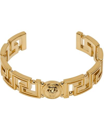 Versace Gold Greca Medusa Bracelet - Metallic
