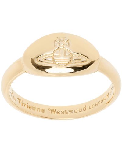 Vivienne Westwood Bague tilly dorée - Métallisé