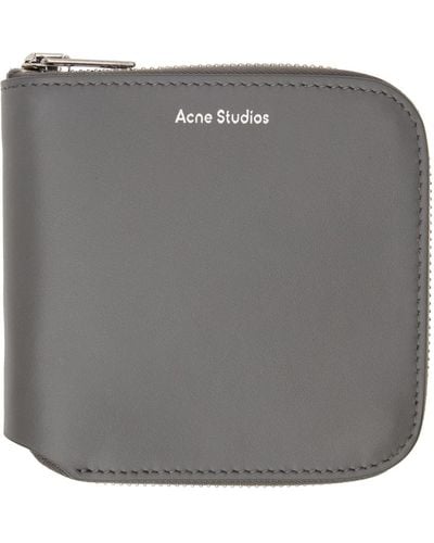 Acne Studios Grey Zip Wallet