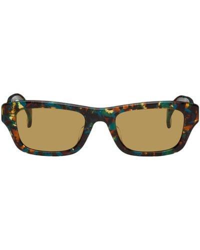 KENZO Tortoiseshell Rectangular Sunglasses - Black