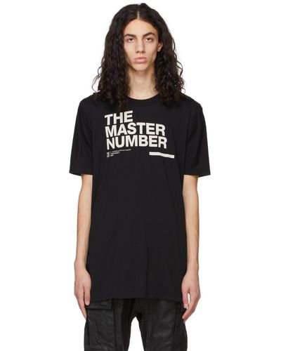 Boris Bidjan Saberi 11 'the Master Number' Ts5 T-shirt - Black