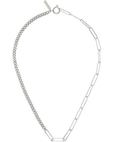 Justine Clenquet Silver Nico Necklace - White