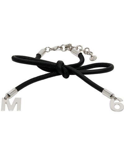 MM6 by Maison Martin Margiela Black Ballet Knot Bracelet