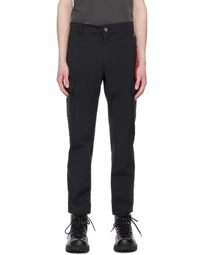 Parajumpers Black Lynton Cargo Trousers
