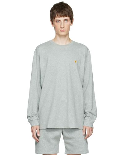 Carhartt Grey Chase Long Sleeve T-shirt - Multicolour