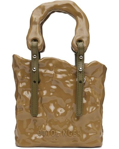 OTTOLINGER Ssense Exclusive Khaki Signature Ceramic Bag - Brown