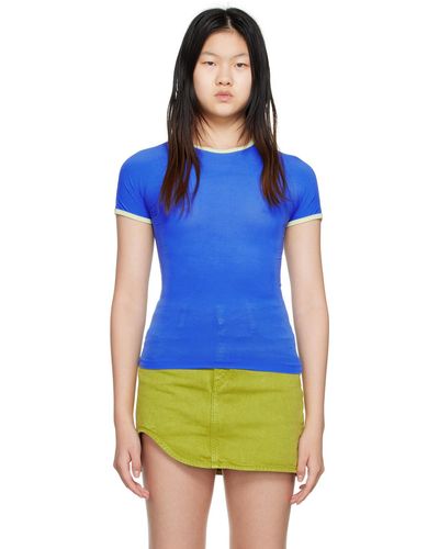 Sunnei T-shirt 'everyday i wear ' bleu